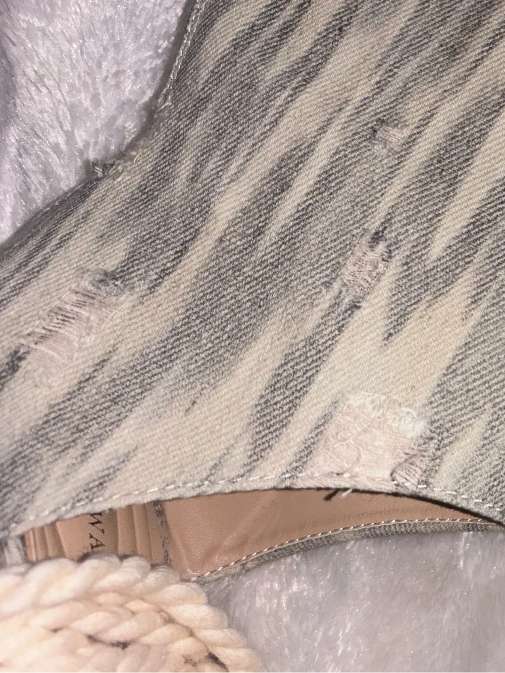 Women’s Rope Wrap Sandal Heels in Beige